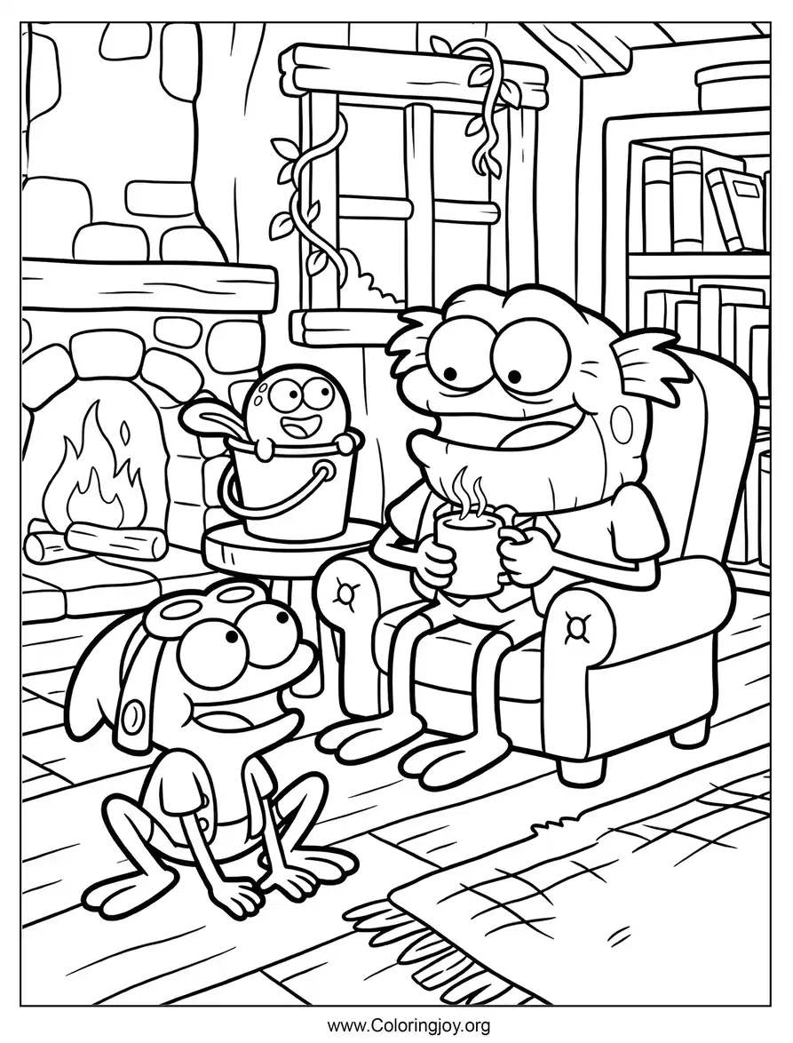 The Plantar family gathered together in a warm home-style setting.