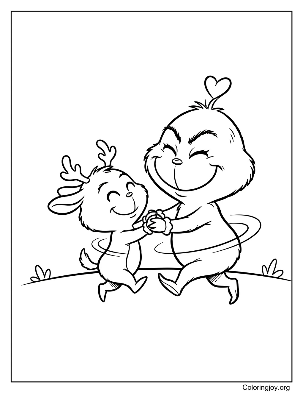 grinch dancing with max