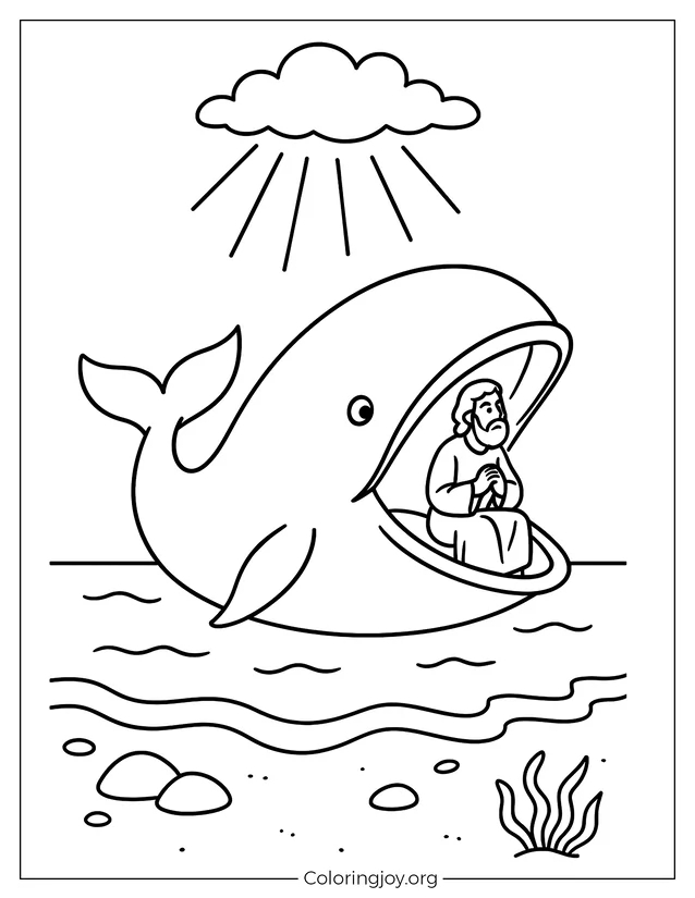 Whale Following God’s Command
