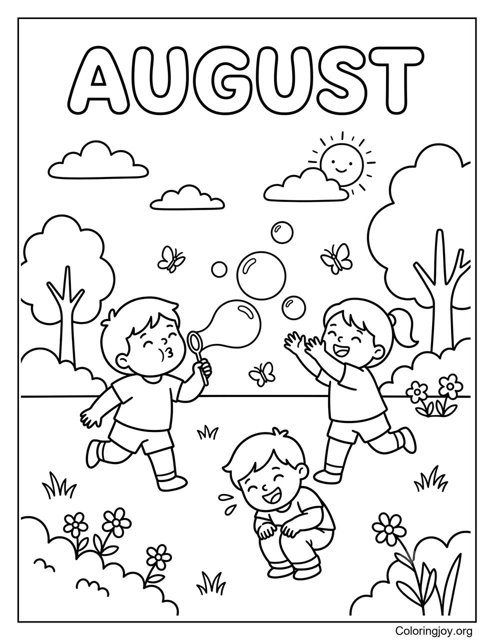 Spend the day playing outside with bubbles, games, and backyard fun.