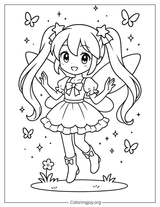 Fairy Miku in the Enchanted Garden