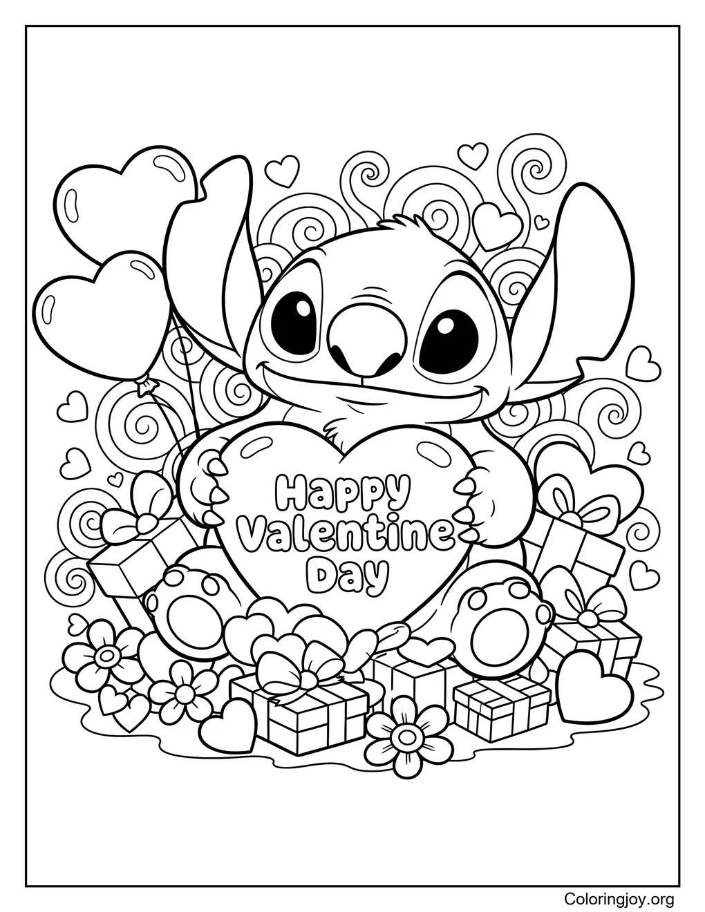 Happy valentine day - Stitch