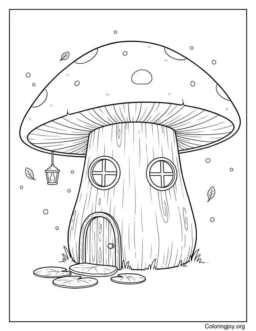 Cartoon village houses inspired by the Amphibia world setting.