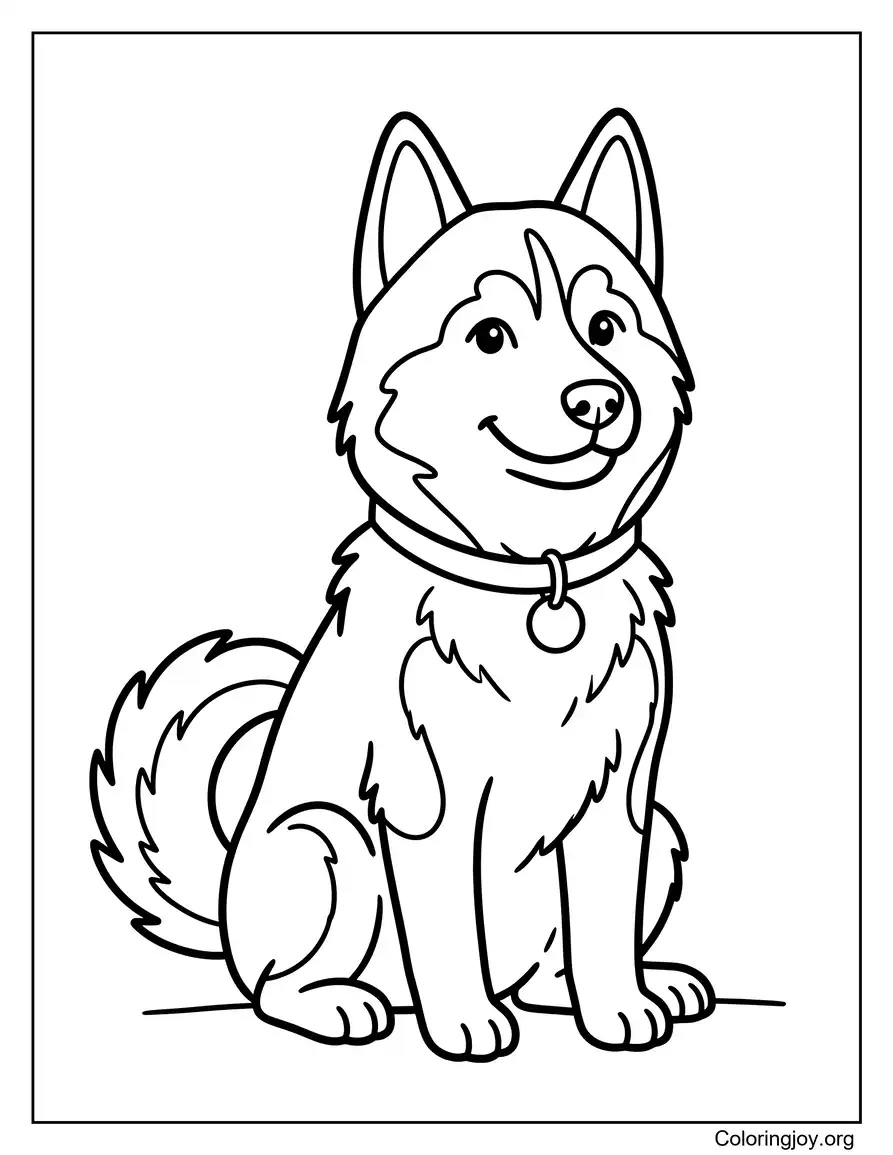 Easy husky drawing ideas for beginners