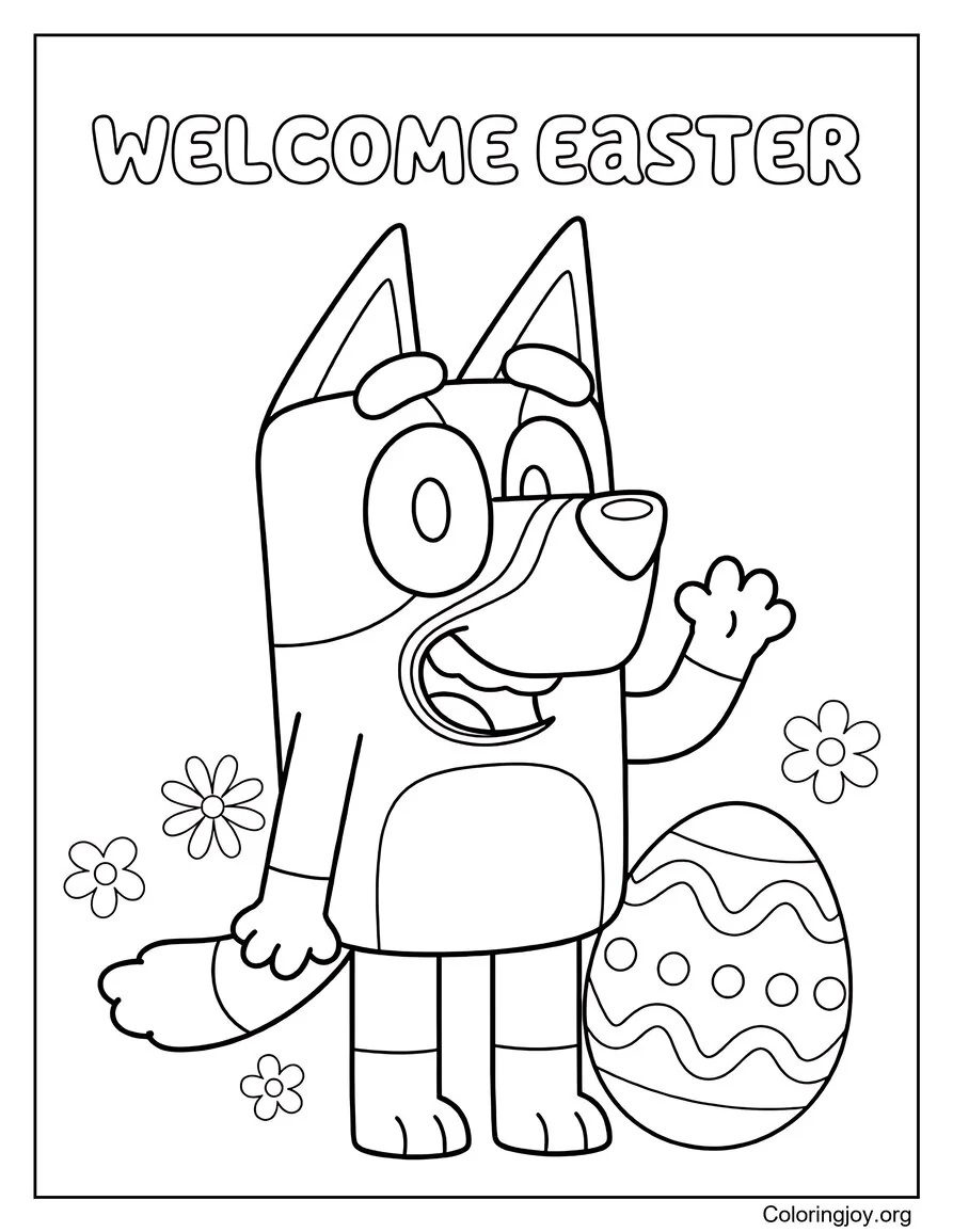 Welcome Easter Bluey