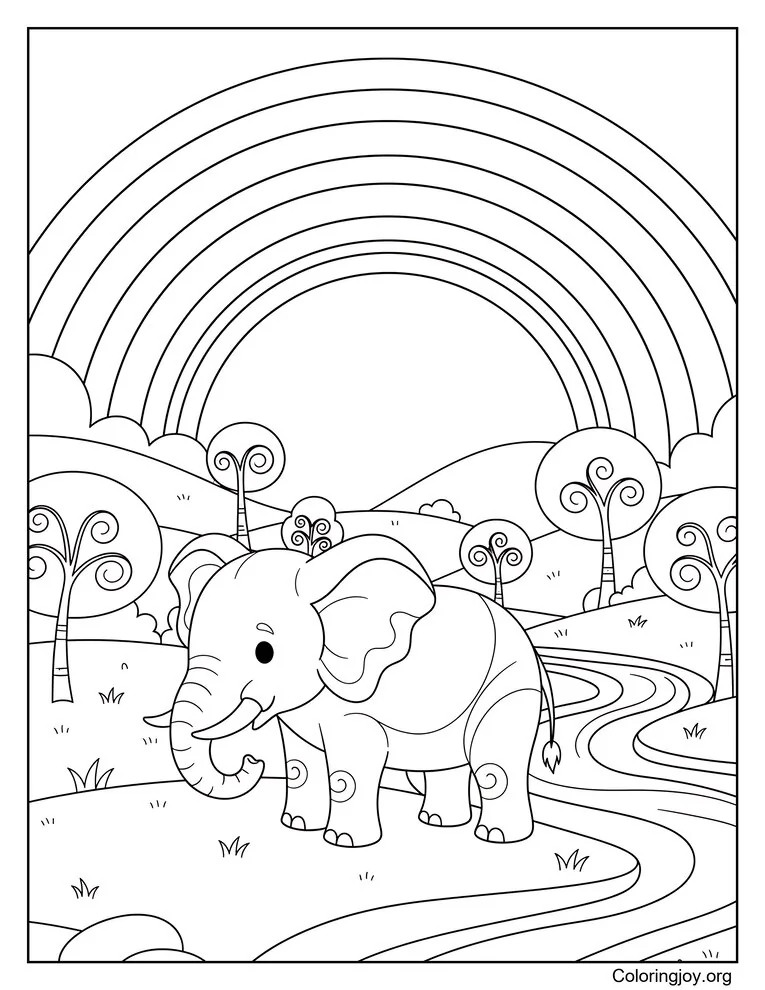 Elephant Walking Slowly