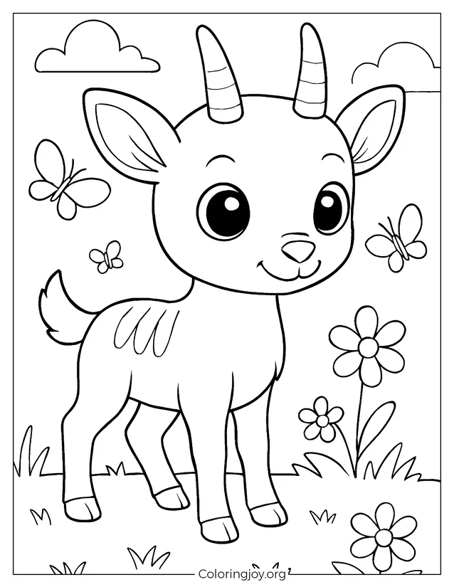 Baby Saola with Butterflies
