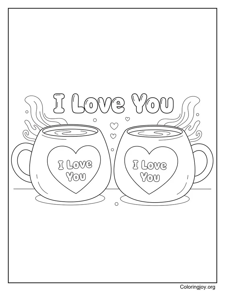 Heart Mug Duo I Love You