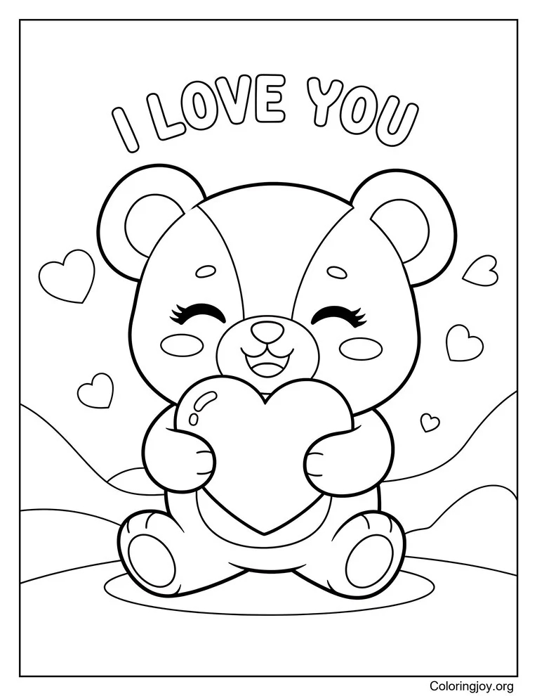 Plush Hug Saying I Love You