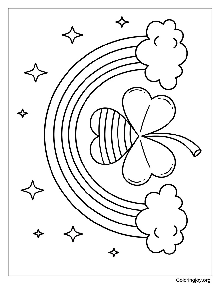 Shamrock with Cute Insects