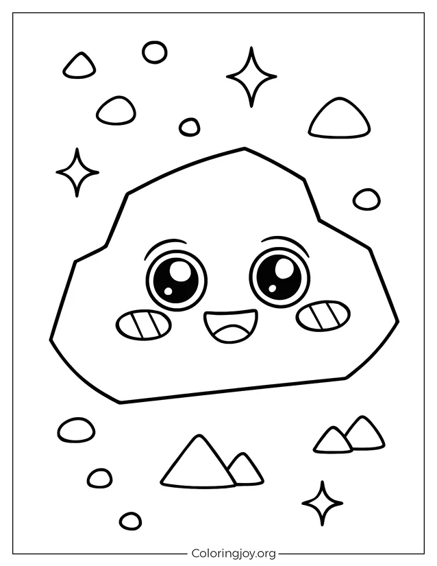 Adorable Rocky LankyBox outline