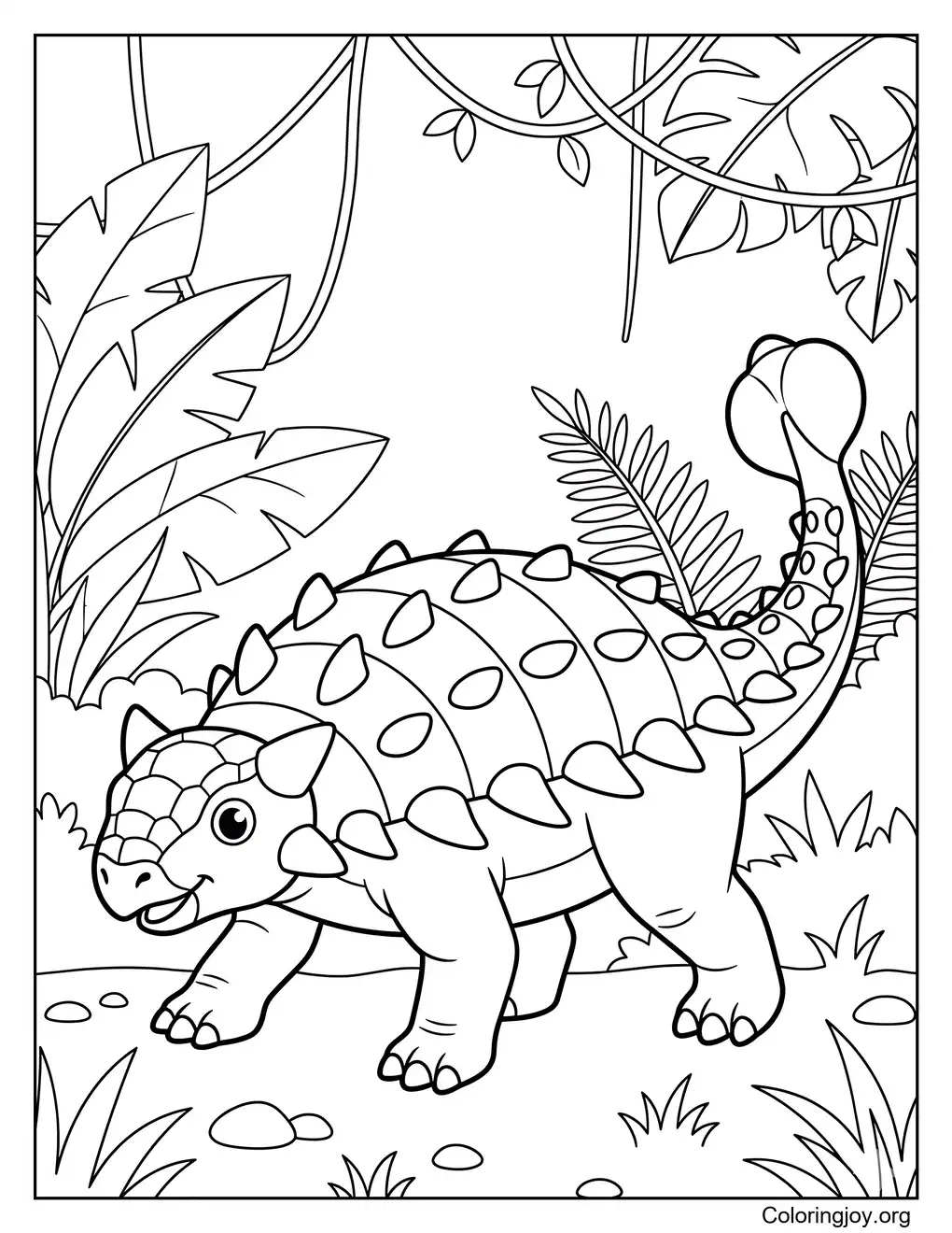Rainforest Journey With Ankylosaurus