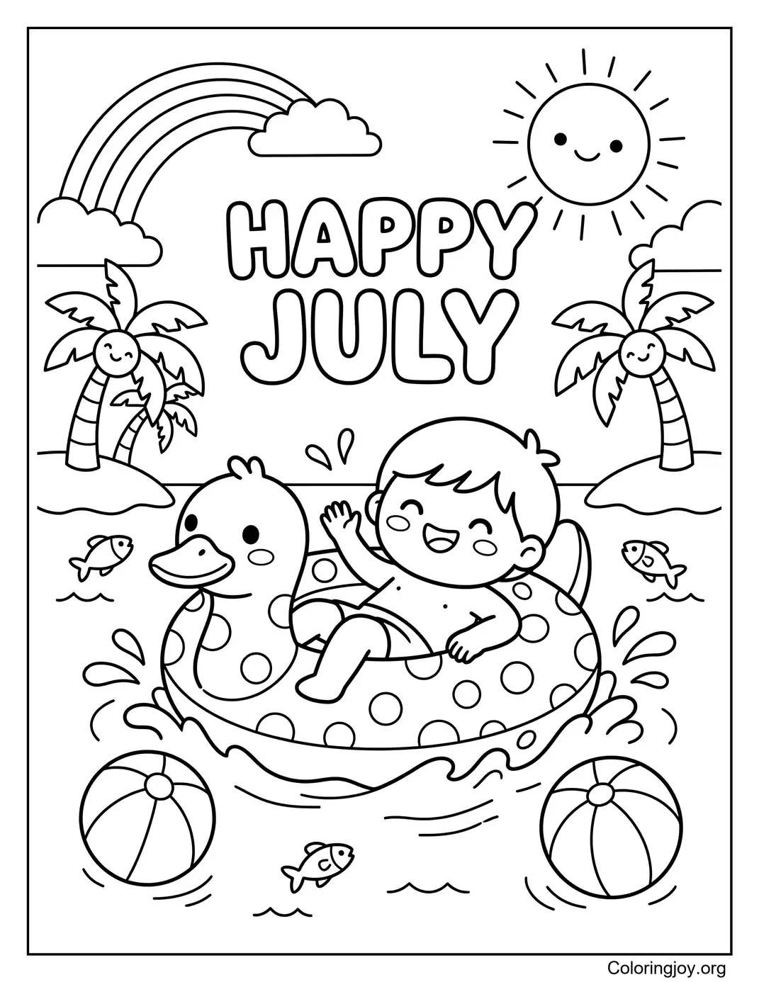 July Pool Float Fun
