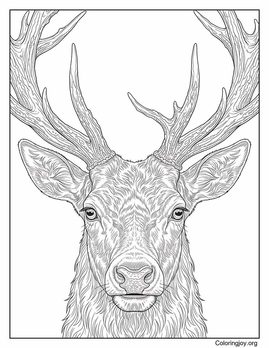 Highly Detailed Stag Close Up