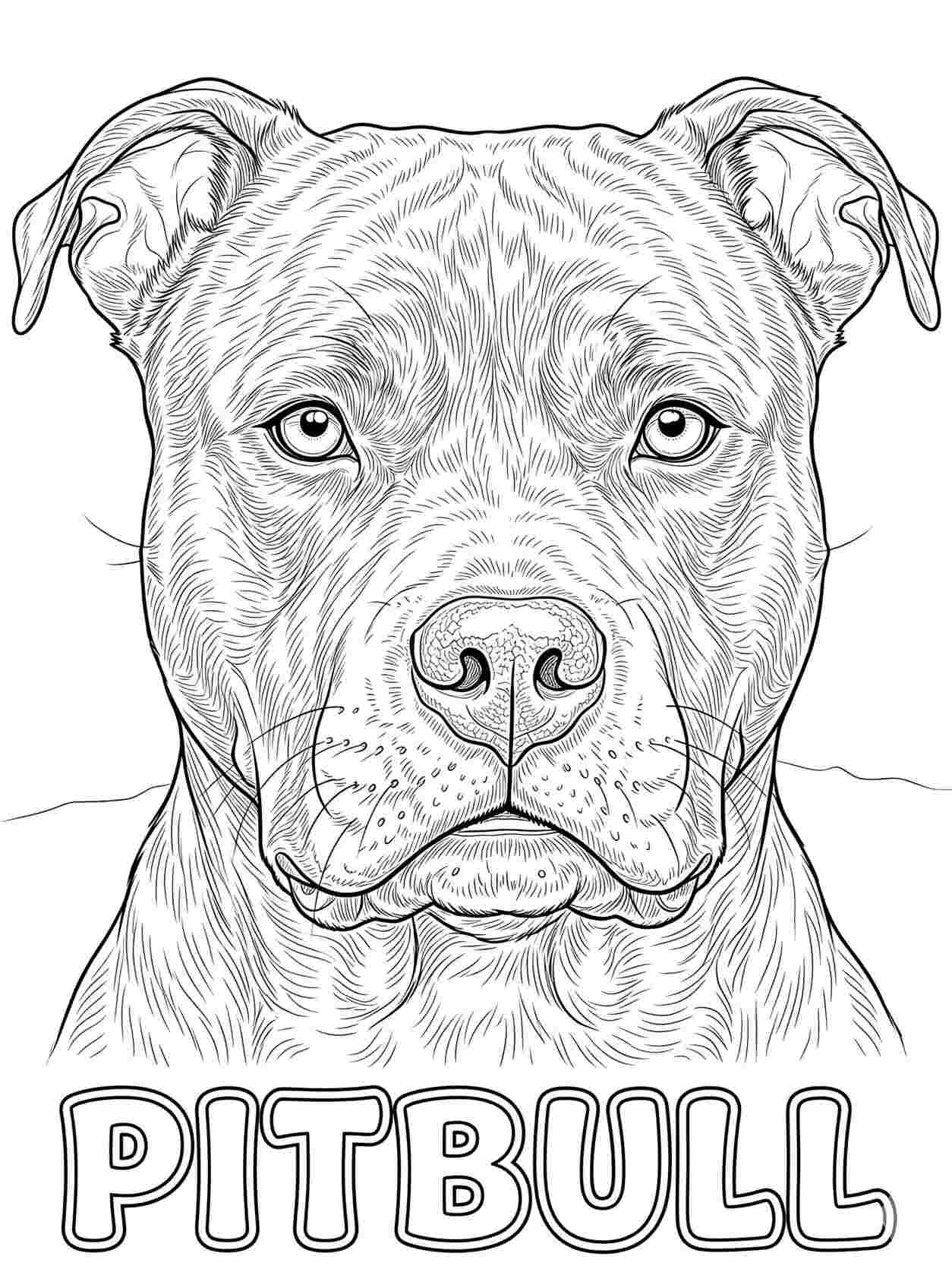 Real Pitbull Closeup