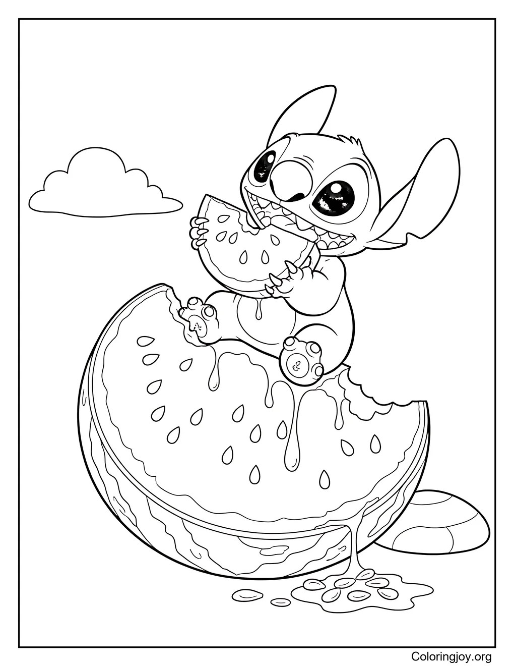stitch watermelon