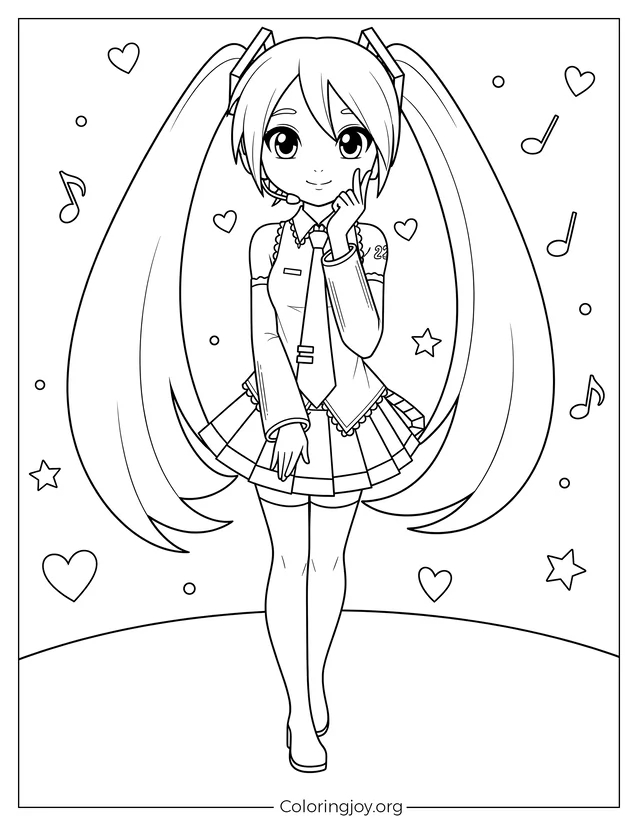 Gentle Hatsune Miku Pose
