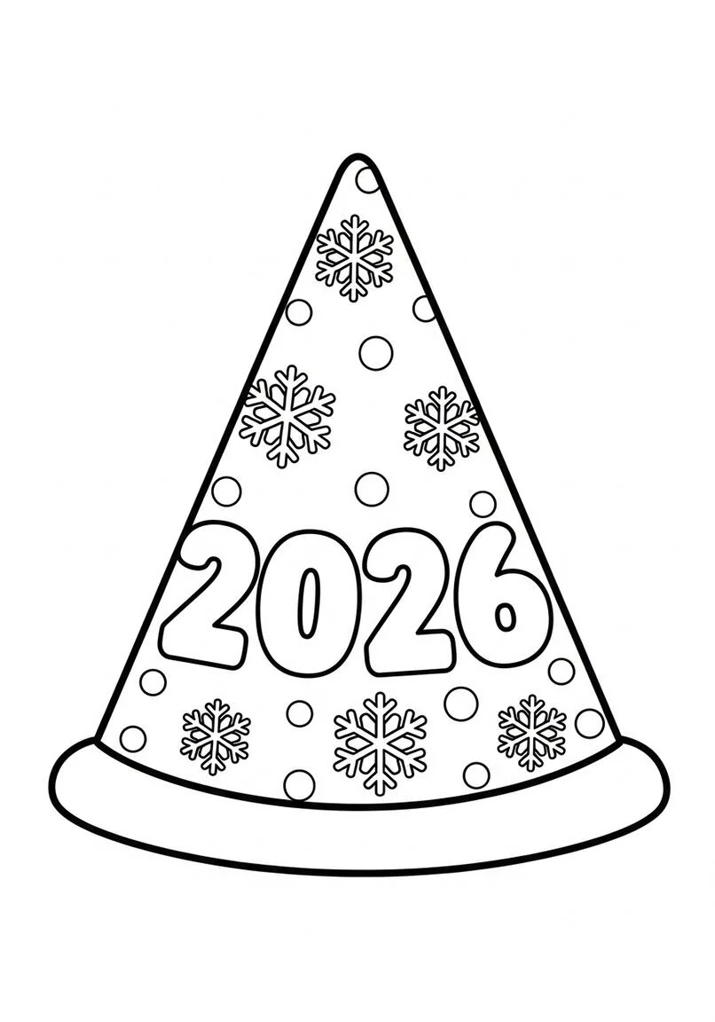 Celebrate 2026: New Year Party Hat Fun