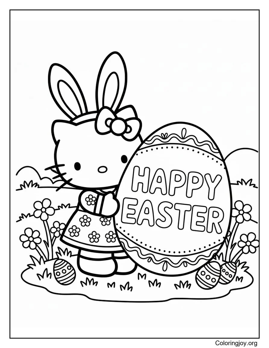 Hello Kitty Happy Easter Eggs
