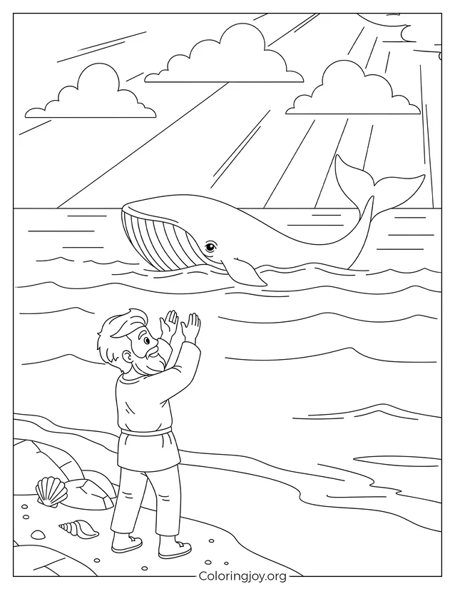 Jonah Thankful on the Shore