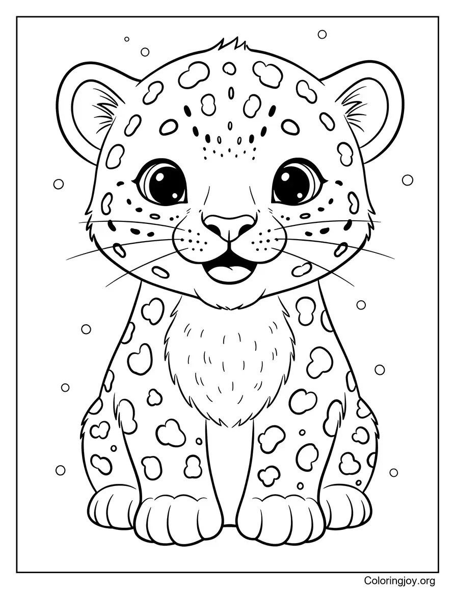 Cute Leopard Smiling
