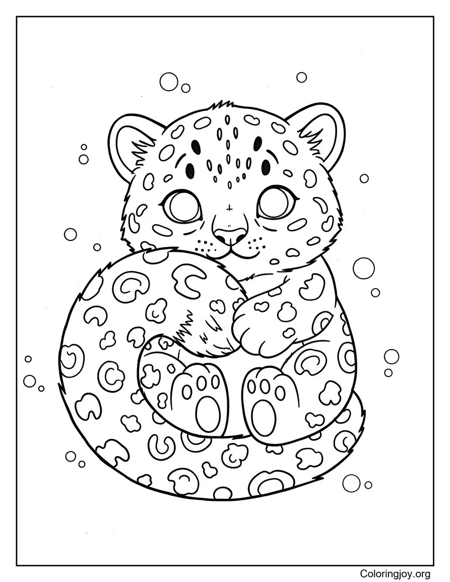 Cute Snow Leopard