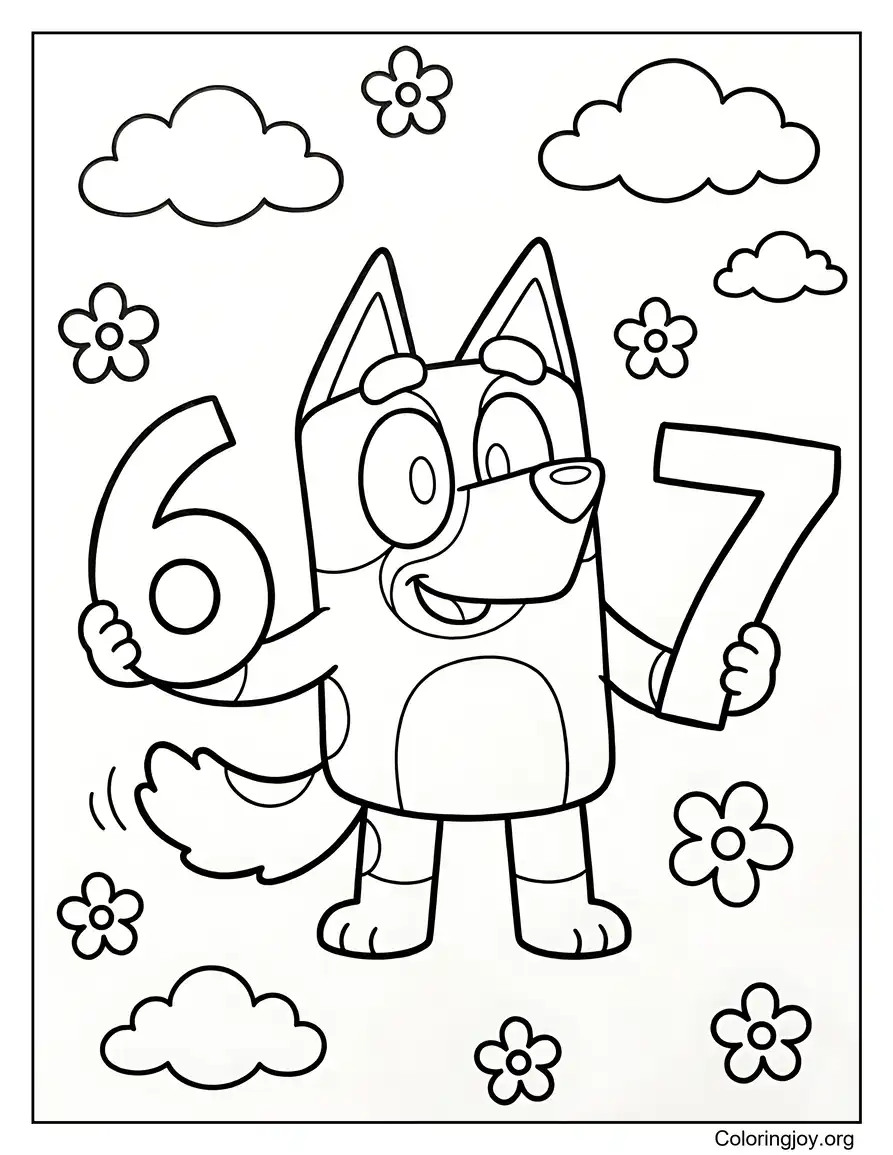 Bluey Fun Coloring 67
