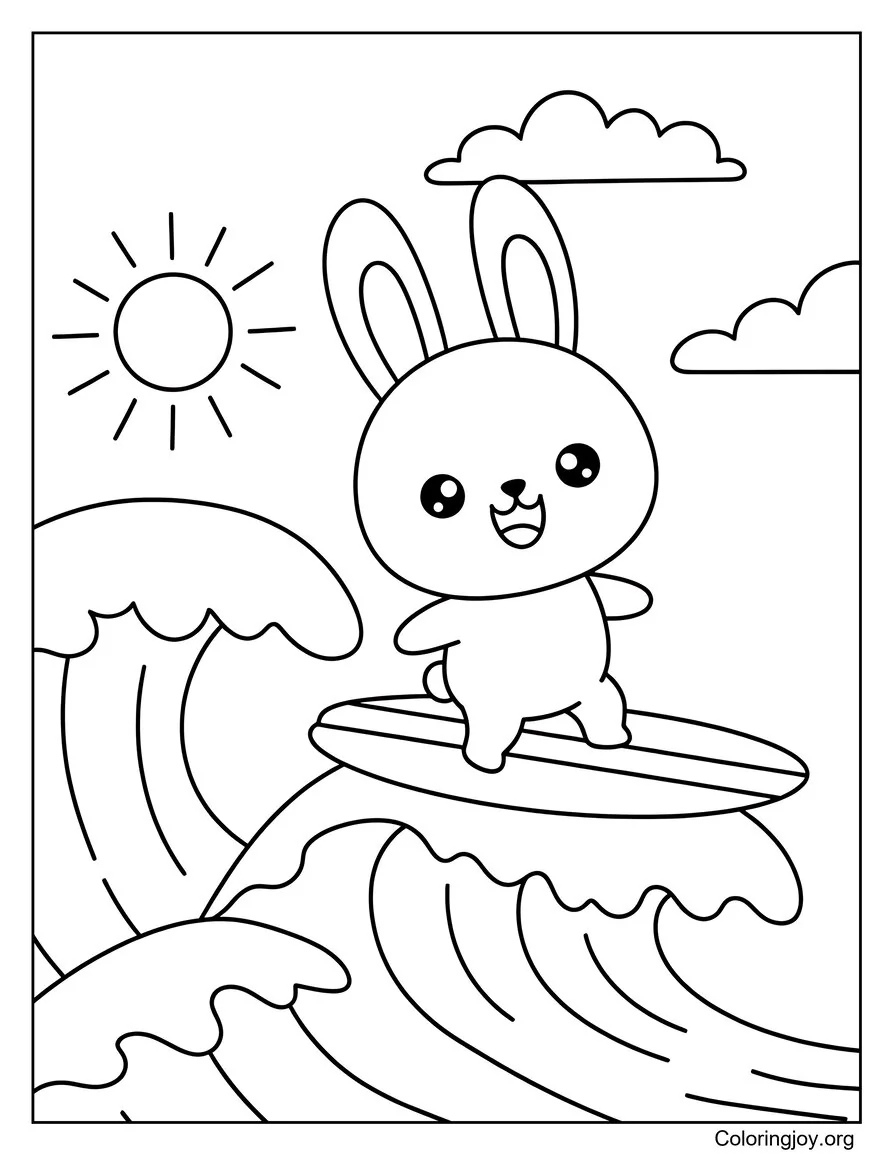 Rabbit Cowboy Riding a Horse