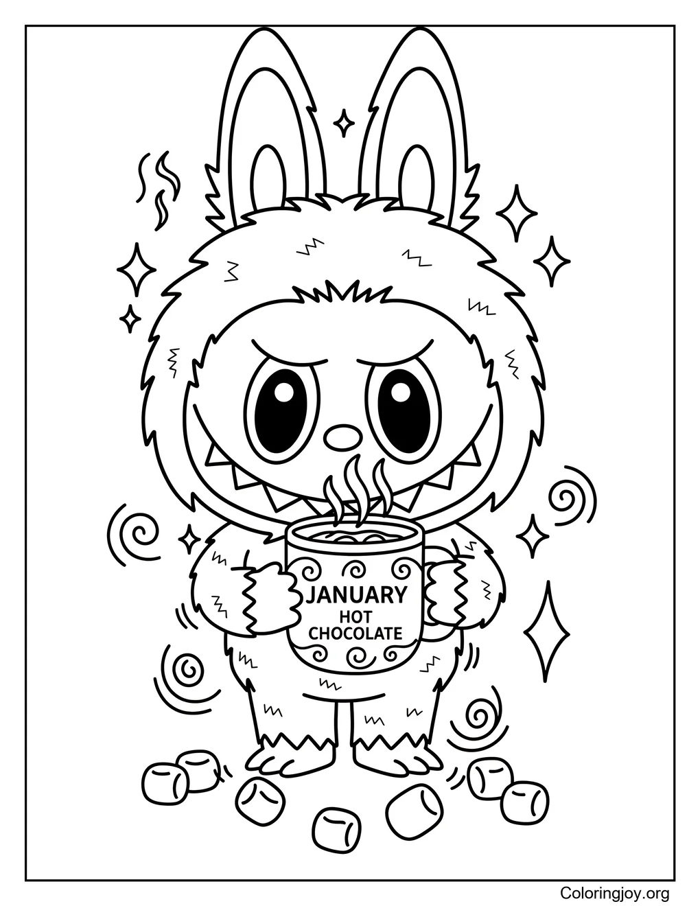 January Cocoa Magic Labubu