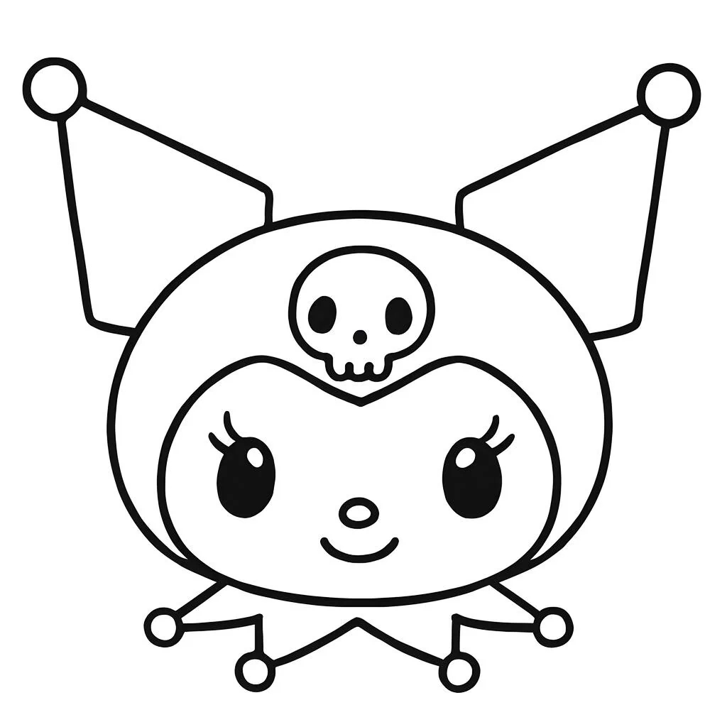 Kuromi’s Cute & Cheeky Face