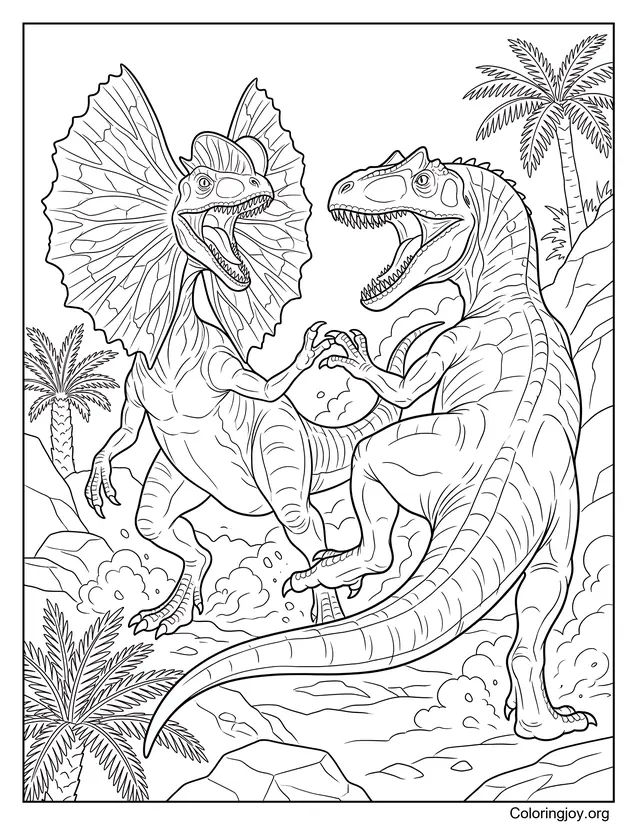 Dilophosaurus vs Allosaurus