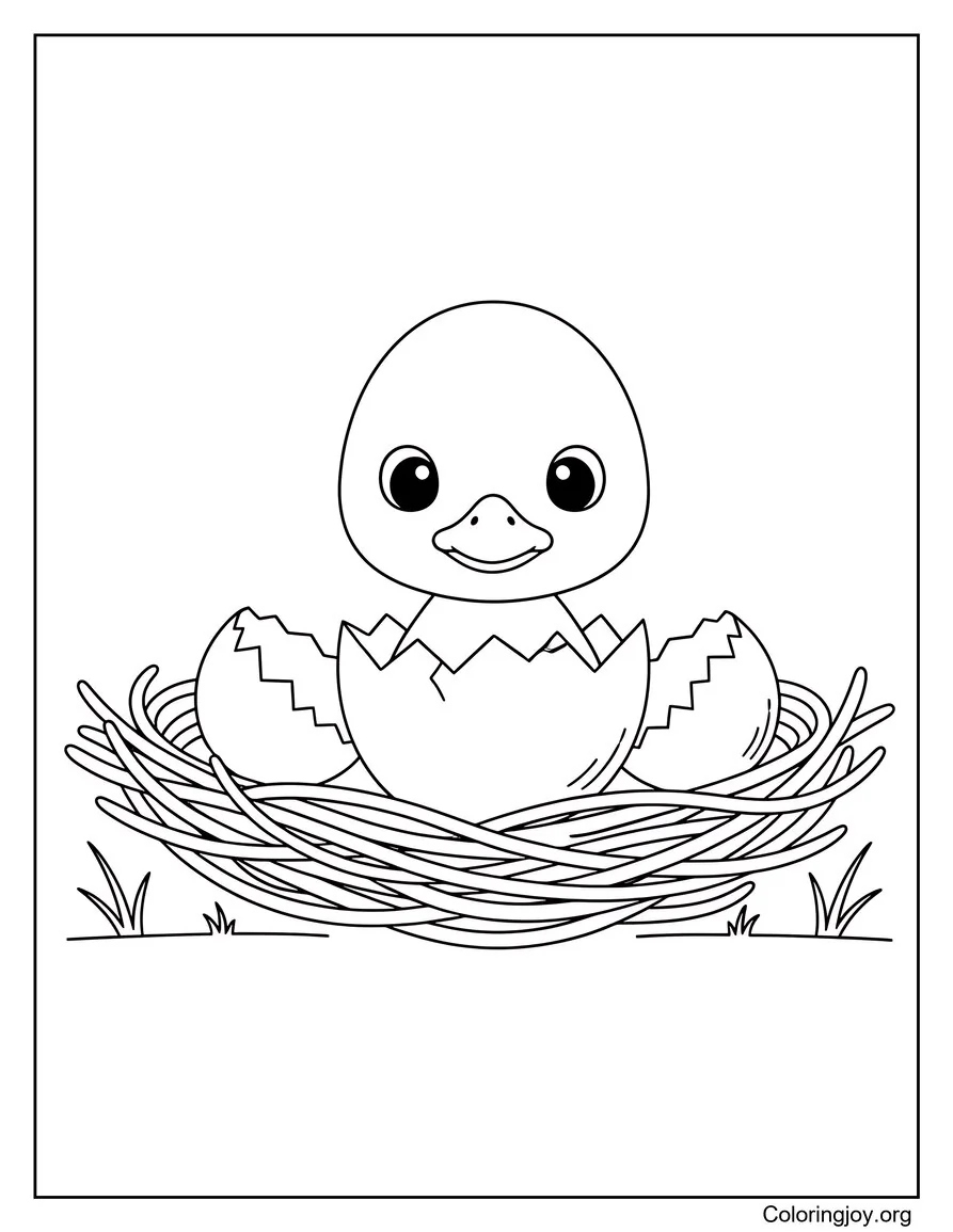 Ducklings Hatching From Eggs