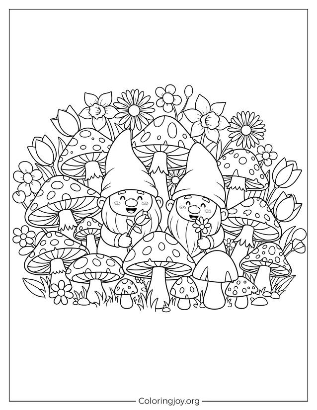 Friendly Gnomes and Mushrooms
