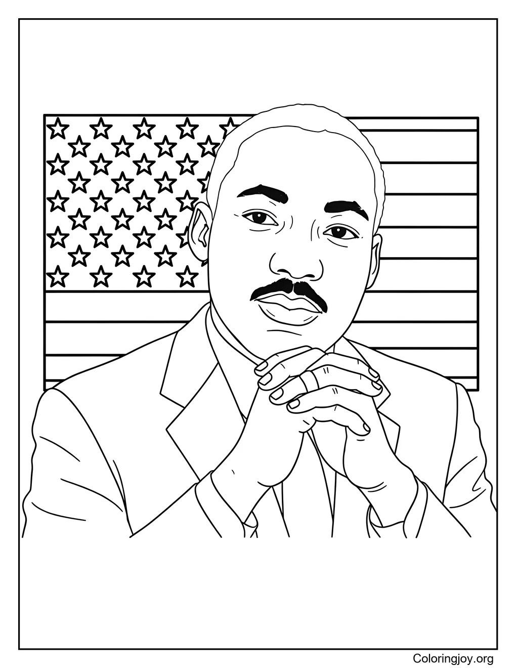 Martin Luther king coloring page