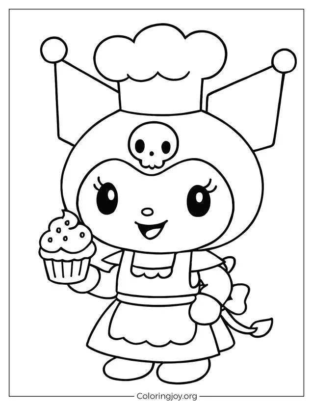 Easy Kuromi’s Sweet Treat Surprise to print