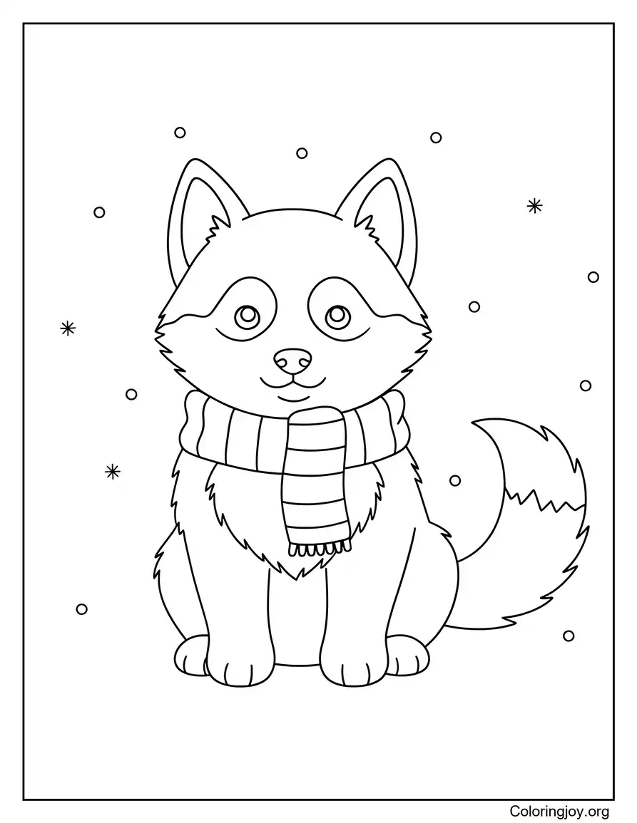 Winter husky theme with snowy landscape feel