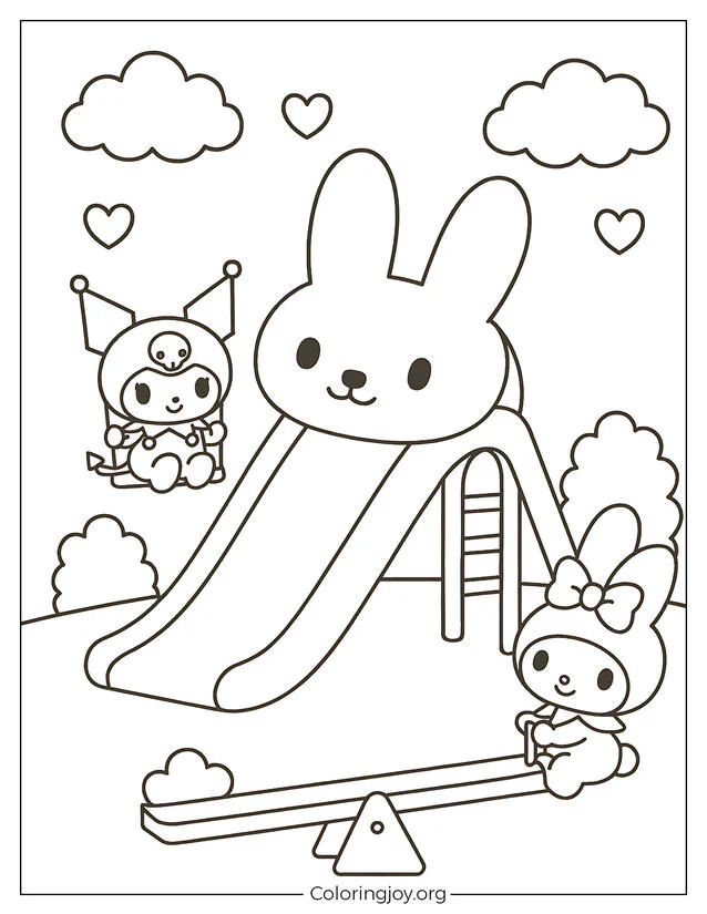 Kuromi’s Day at the Bunny Playground