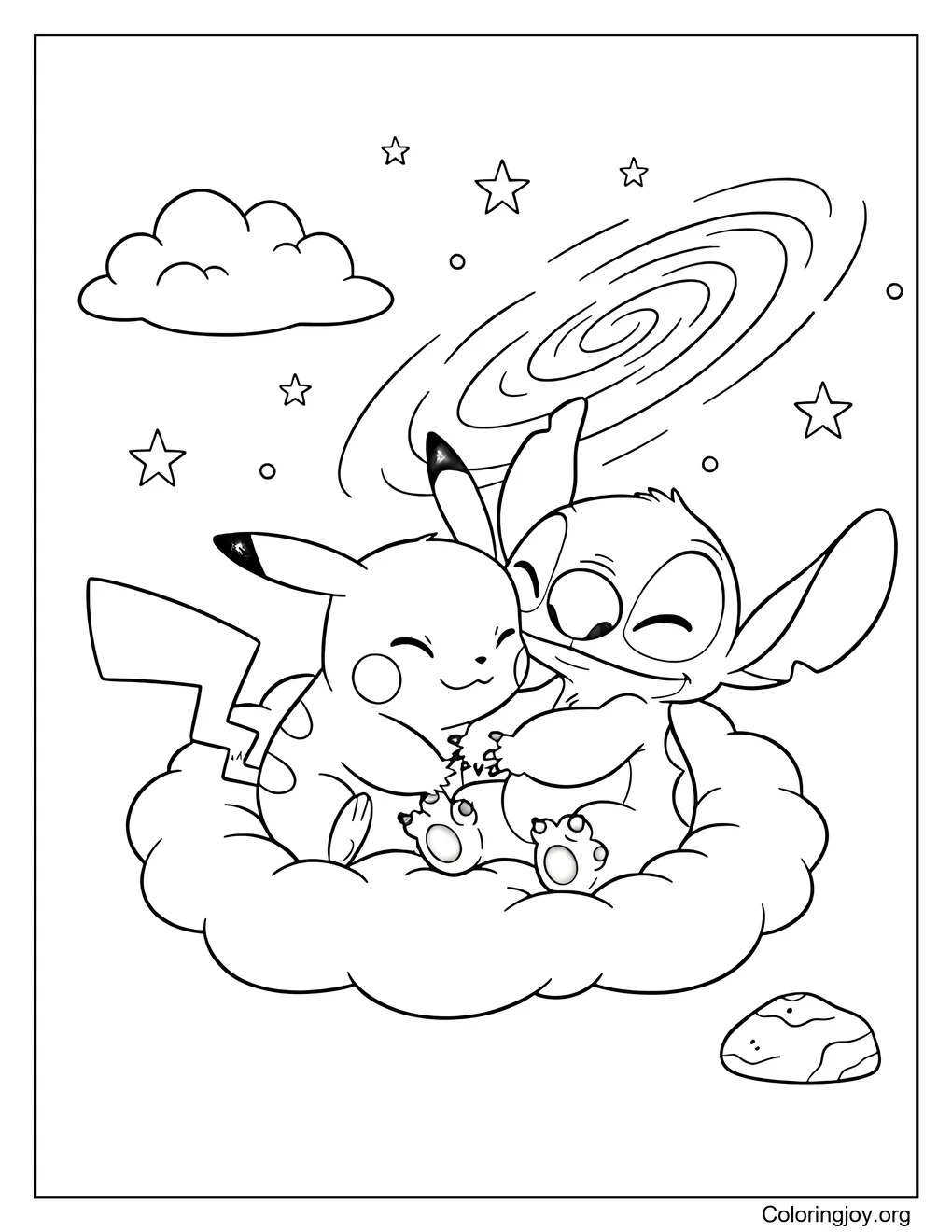 pikachu and stitch