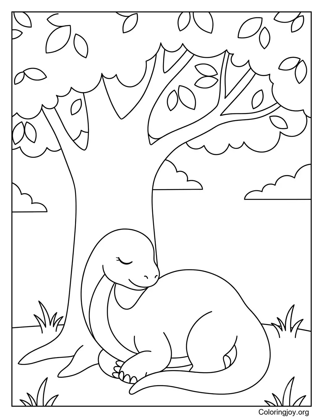 Sleeping Baby Brontosaurus