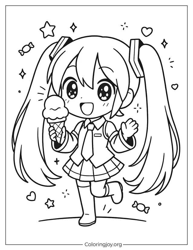 Chibi Miku Sweet Treats