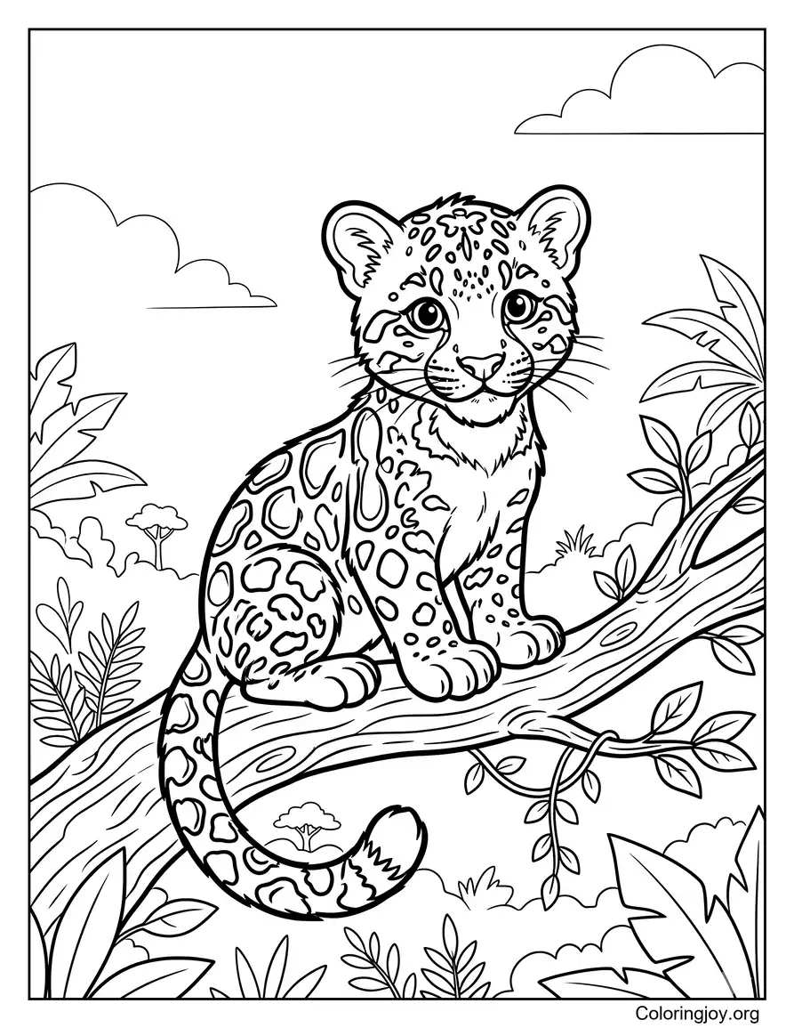 Baby Clouded Leopard