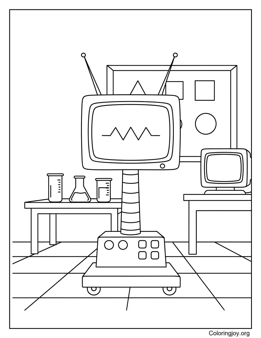 Karen the Computer with Screen Face