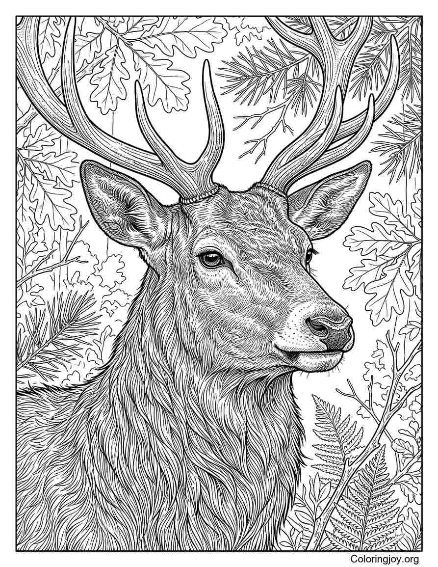 Deer With Detailed Fur