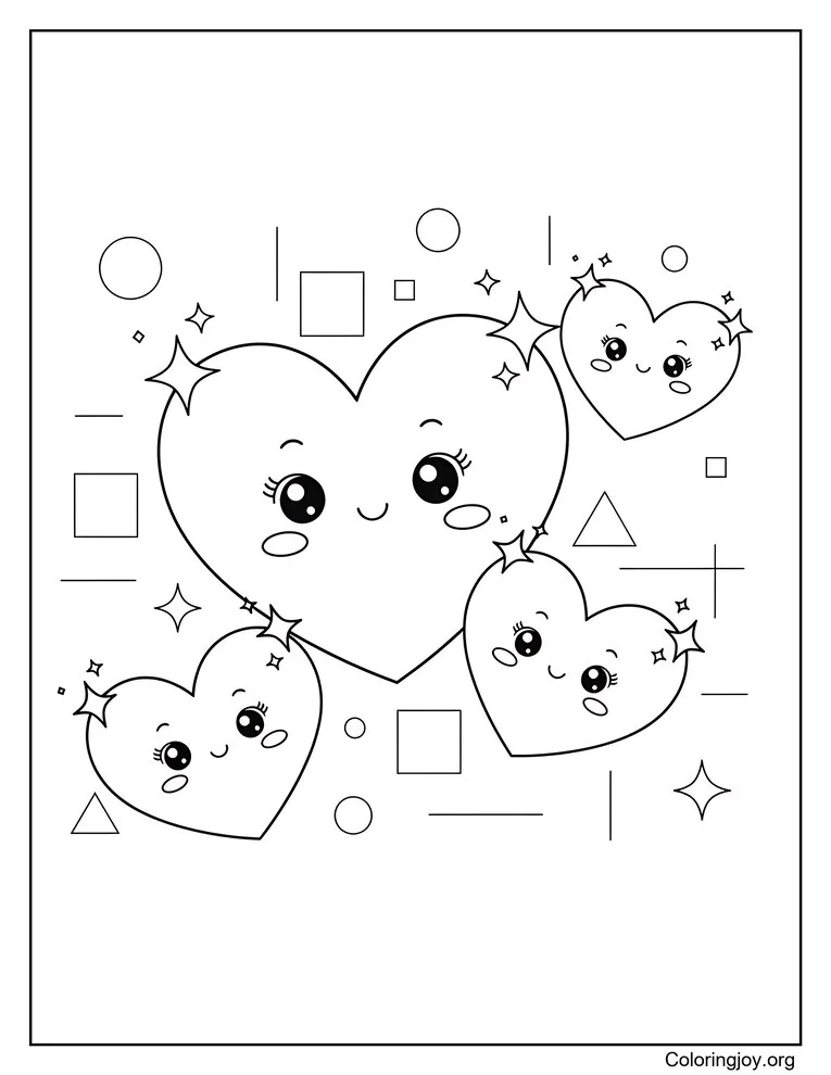 Kawaii Heart Faces