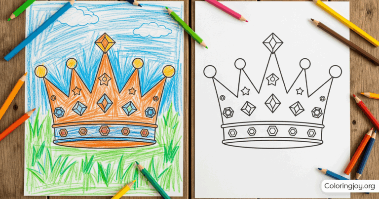 Crown Coloring Pages