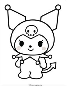 Kuromi Coloring Page - Character from Sanrio