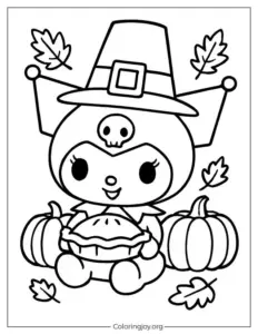 Kuromi Halloween - Free Printable for kids