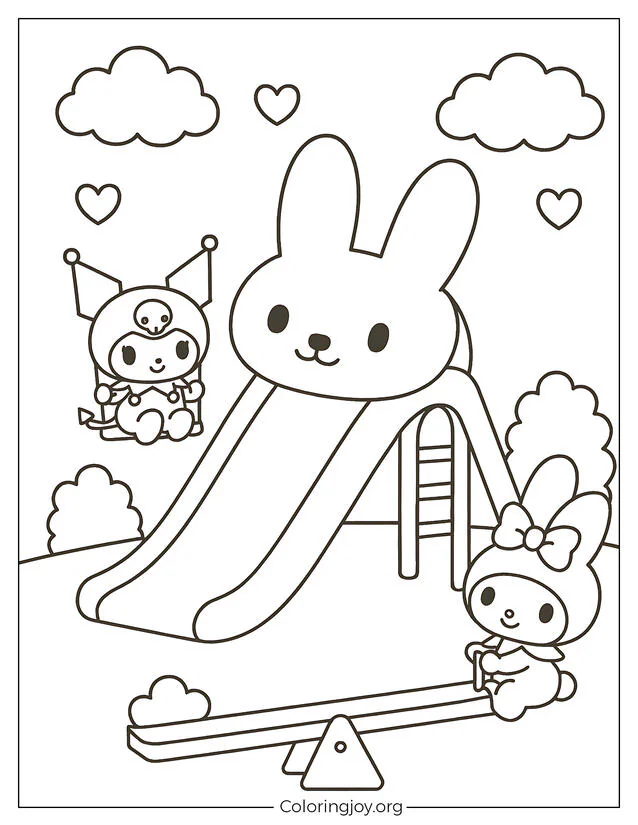 Kuromi’s Day at the Bunny Playground