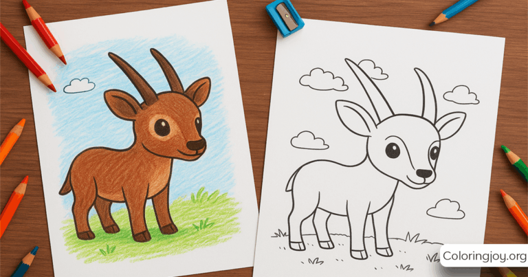 saola coloring pages