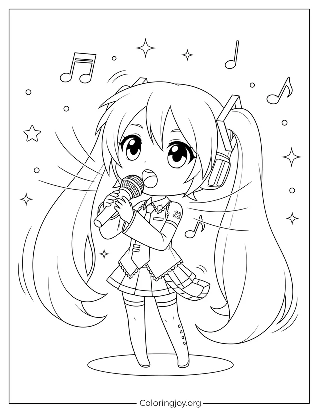 Chibi Hatsune Miku Singing